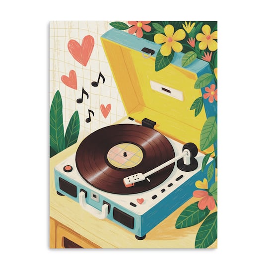 I Love Vinyl Canvas Giclée Art